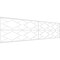 Ekena Millwork Set of Four Panels for 94 1/2"W x 24 1/4"H Hudson Fretwork Wainscot Wall Paneling WPKP12X01X47HSN - alternate 1